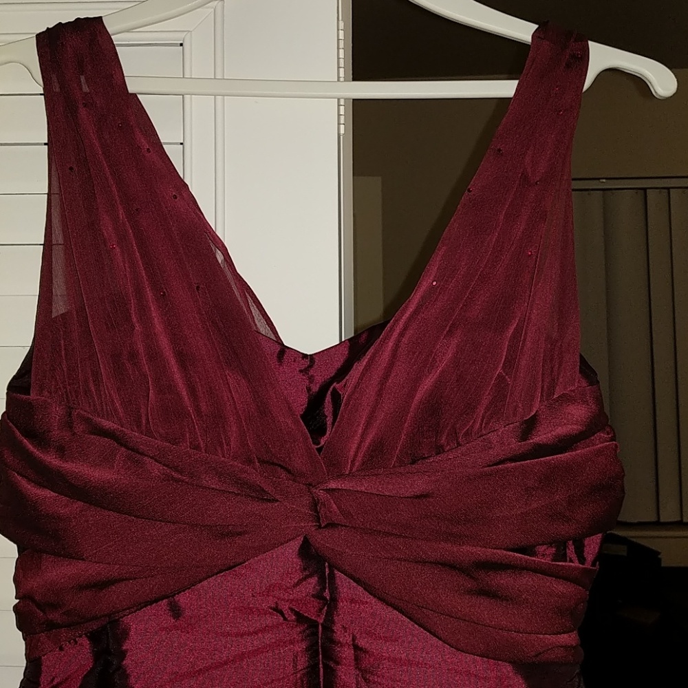 Marron prom dress